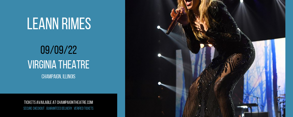 LeAnn Rimes at Virginia Theatre tickets LeAnn Rimes at Virginia Theatre