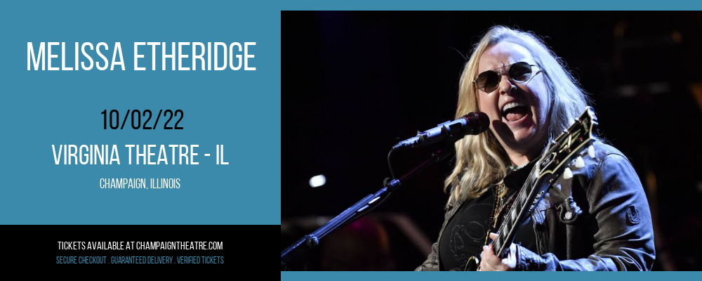 Melissa Etheridge at Virginia Theatre tickets Melissa Etheridge at Virginia Theatre