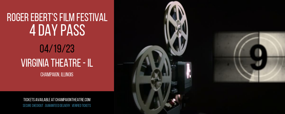 Roger Ebert's Film Festival - 4 Day Pass at Virginia Theatre tickets Roger Ebert's Film Festival - 4 Day Pass at Virginia Theatre